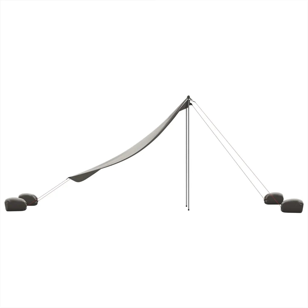 Baldacchino da Spiaggia con Ancore per la Sabbia 214x236 cm 4008643
