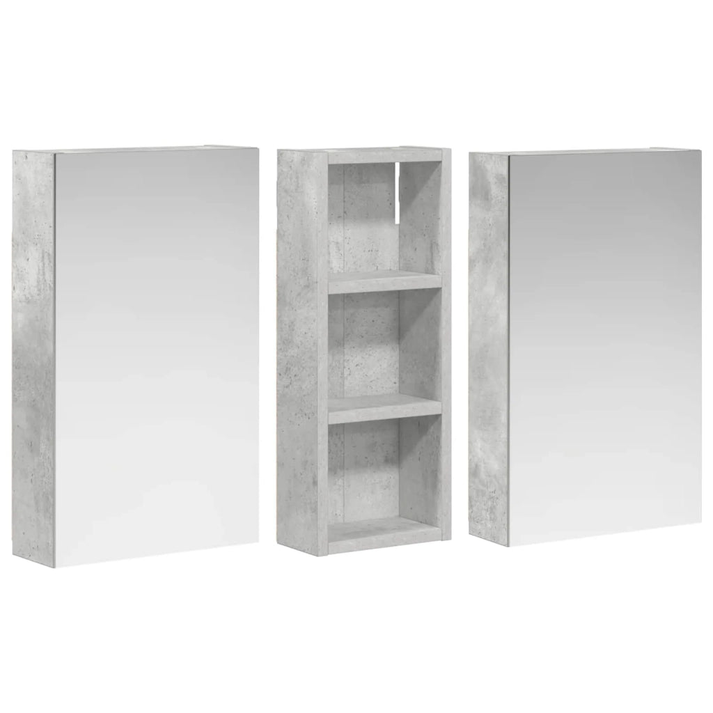 Set di Armadi da Bagno con lo scaffale 3 pcs 80 x 10,5 x 50 cm 3403651