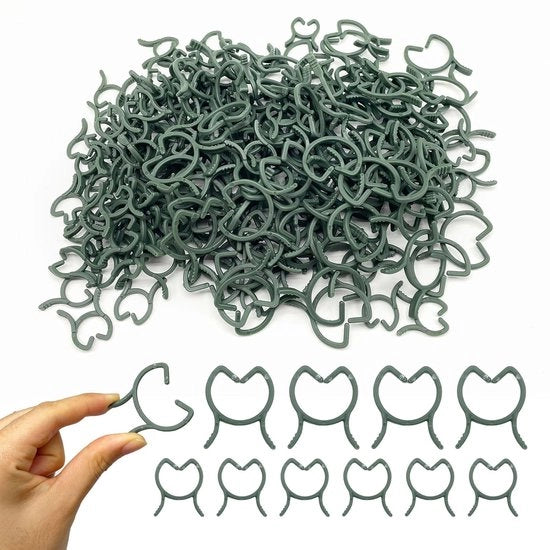 Clips per piante - 200 pezzi | Clips di fissaggio per piante rampicanti e pomodori