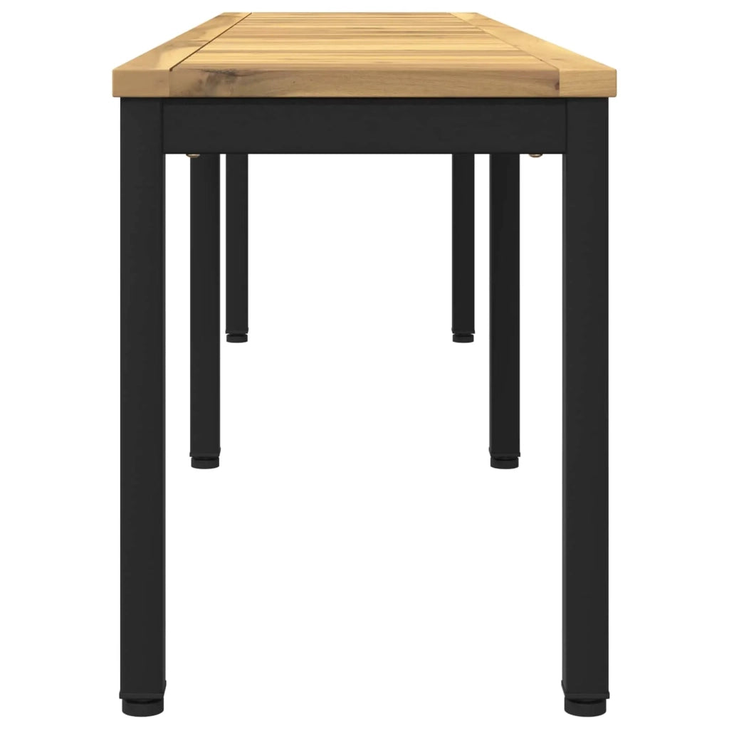 Panchina da giardino 161 x 35 x 45 cm Legno di Acacia Massello 901750