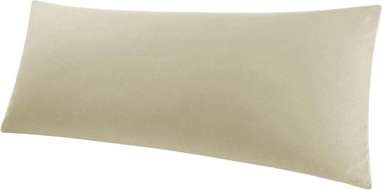 Cuscino da letto plus - 100% microfibra con chiusura a zip 50 x 150 cm - Copertura cuscino in tessuto nero - Cuscino lungo per gravidanza e allattamento