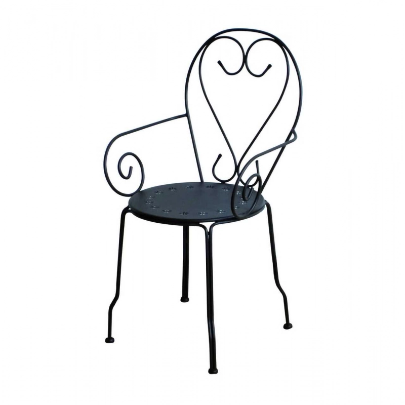 Poltrona metallo new old antracite chiaro cm 49x48h43/59/90