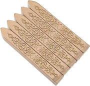 Set di 5 stecchi per sigillatura antica per lettere e pacchi - manoscritto artigianale per sigillo vintage in metallo (bronzo).