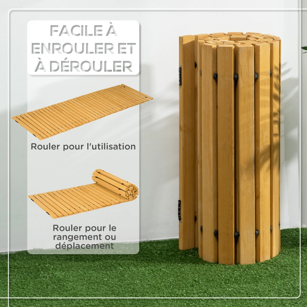 Percorso giardino in legno massello pieghevole ¨C zephmum ¨C pino 185x60 cm