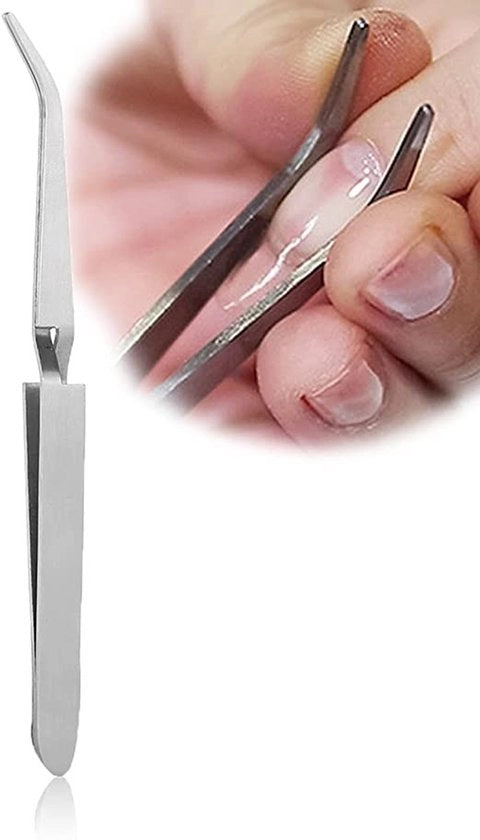 Strumenti per Nail Art - Clip e Pincetta in Acciaio Inossidabile - Acril - Strumenti per Unghie - Accessori per Nail Art - Utensili Leggeri e Creativi