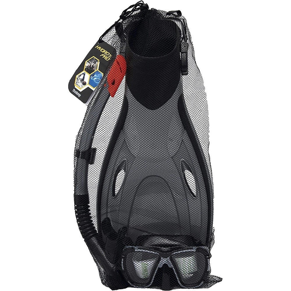 Trade Shop - Set Da Snorkeling Maschera Boccaglio Pinne Blacksea Per Adulti Immersioni 25044 -