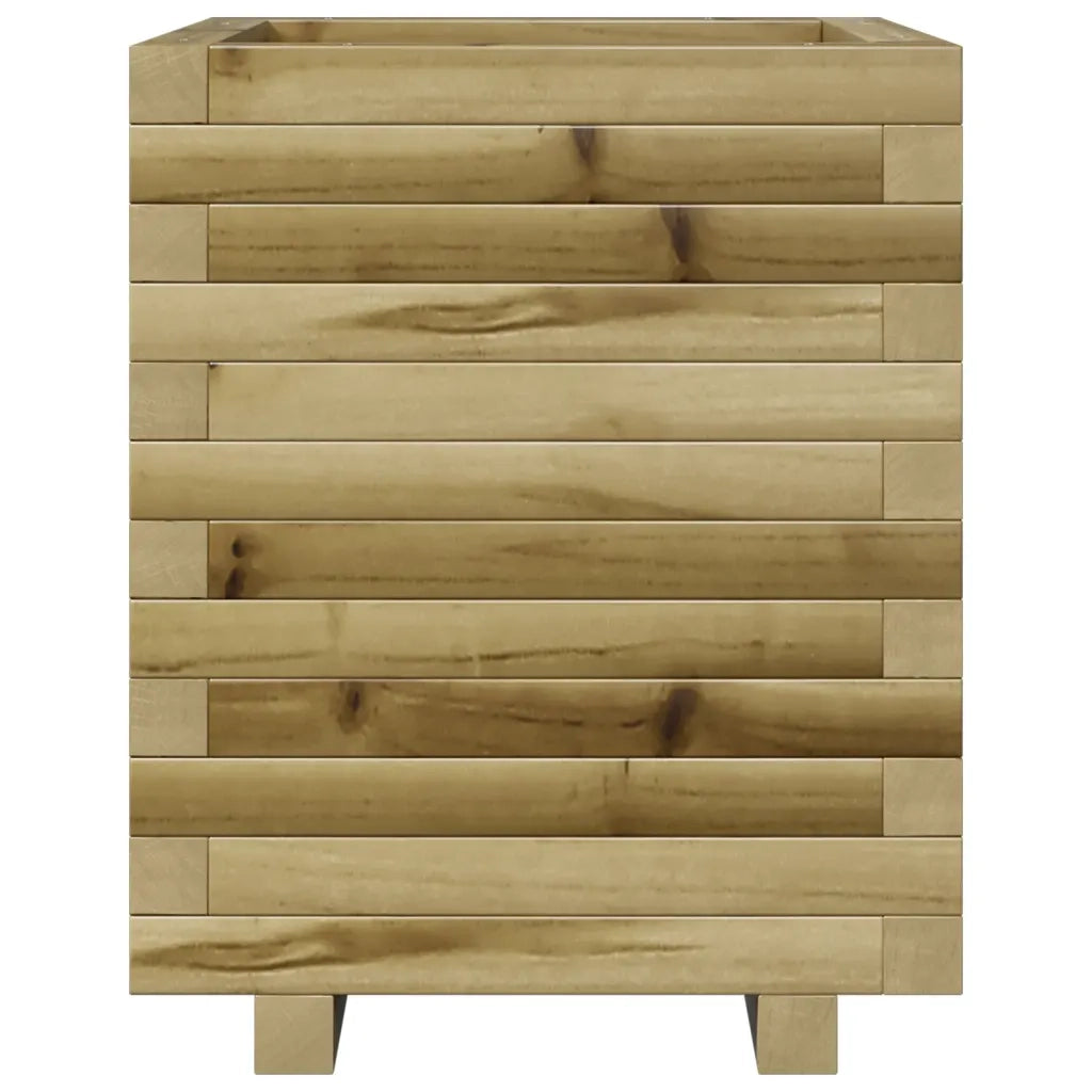 Fioriera | Cassetta per fiori | Vaso da Giardino 40x40x49,5 cm in Legno di Pino Impregnato