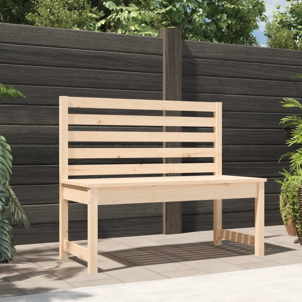 Panca da Corridoio-Sgabello-Panca da esterno 109 cm in Legno Massello di Pino