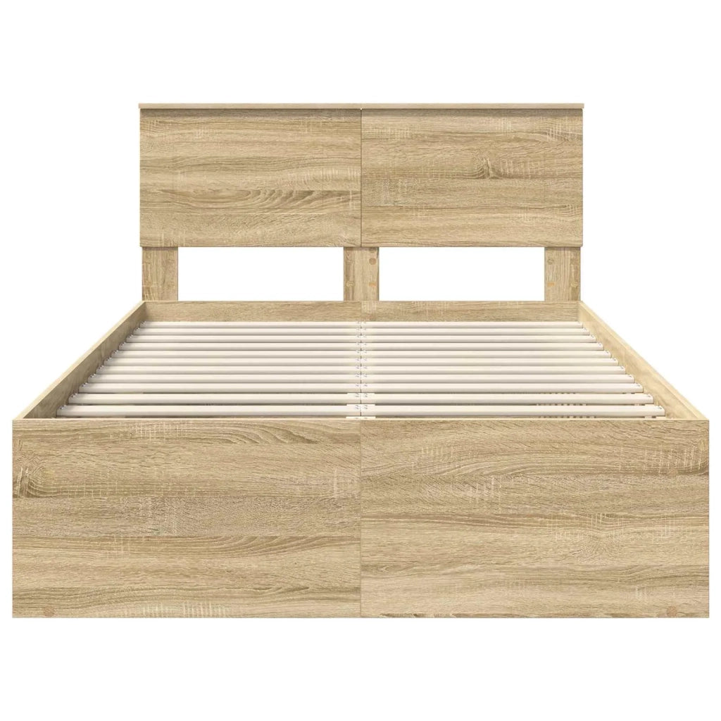 Struttura del letto Sonoma 120 x 190 cm Legno multistrato 3407897