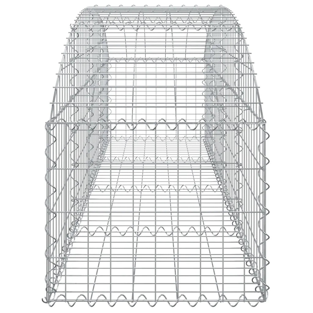 Cesto Gabbione ad Arco 200x50x40/60 cm Ferro Zincato 153472