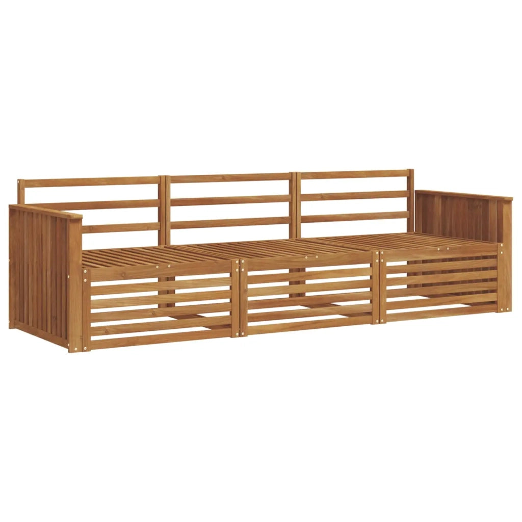 Set di divani da esterno 3 pcs Naturale