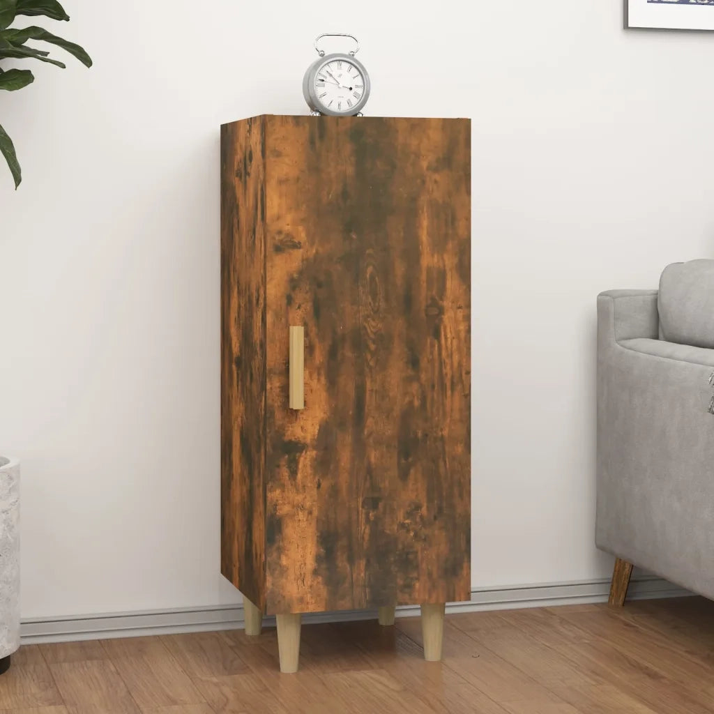 Credenza | Madia | Buffet da pranzo | Armadio da pranzo Rovere Fumo 34,5x34x90 cm in Legno Multistrato