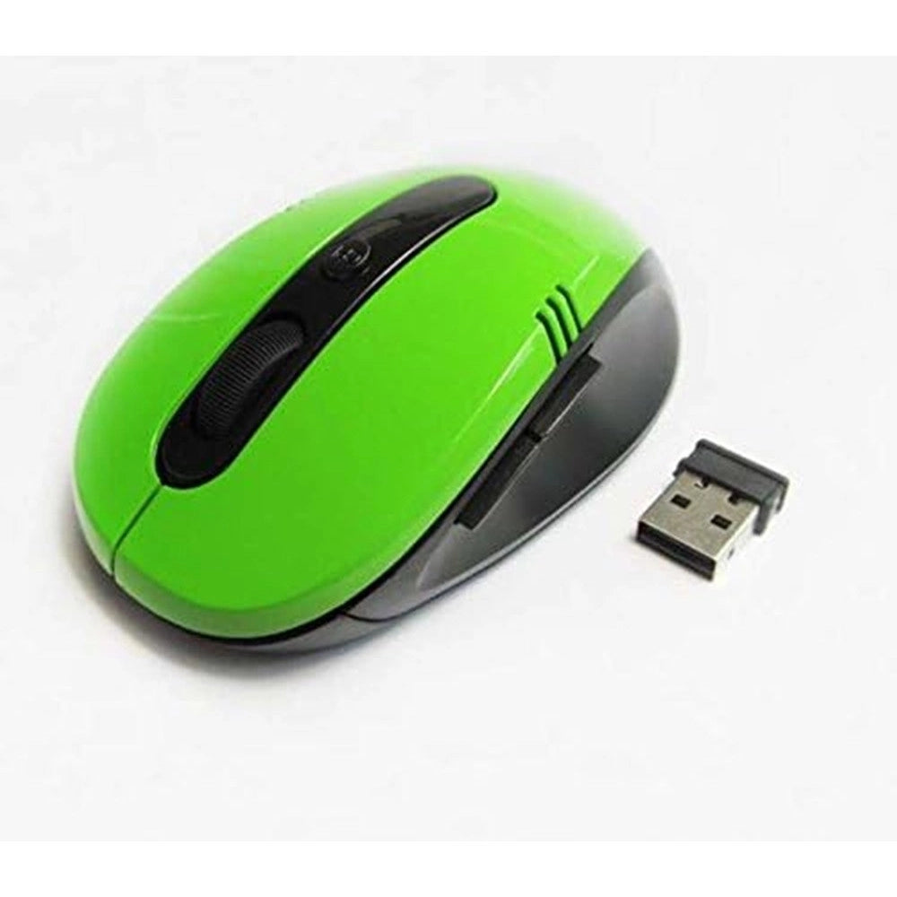 Trade Shop - Mouse Ottico Wireless 2,4 Ghz Senza Fili Design Ergonomico 1000 Dpi Vari Colori -