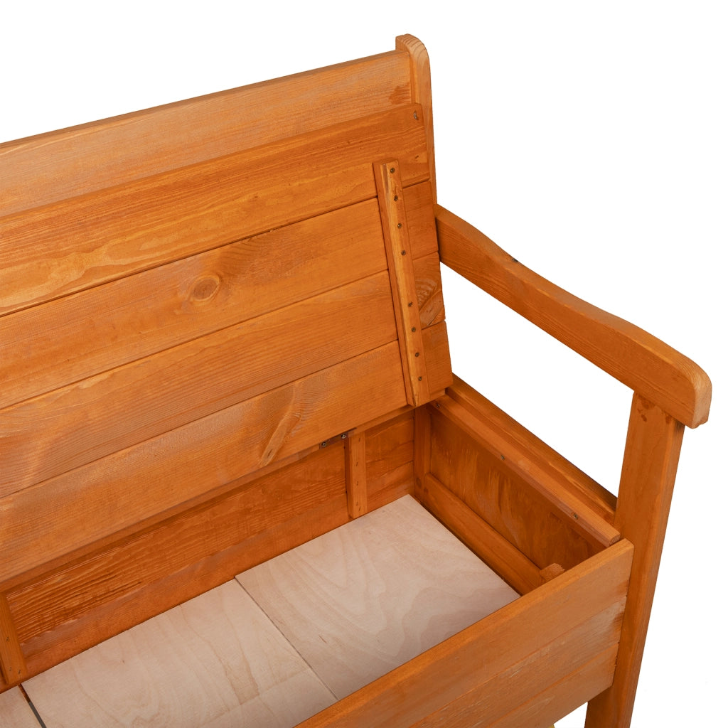 Panchina da esterno in acacia 119x76x44 cm in legno solido di pino