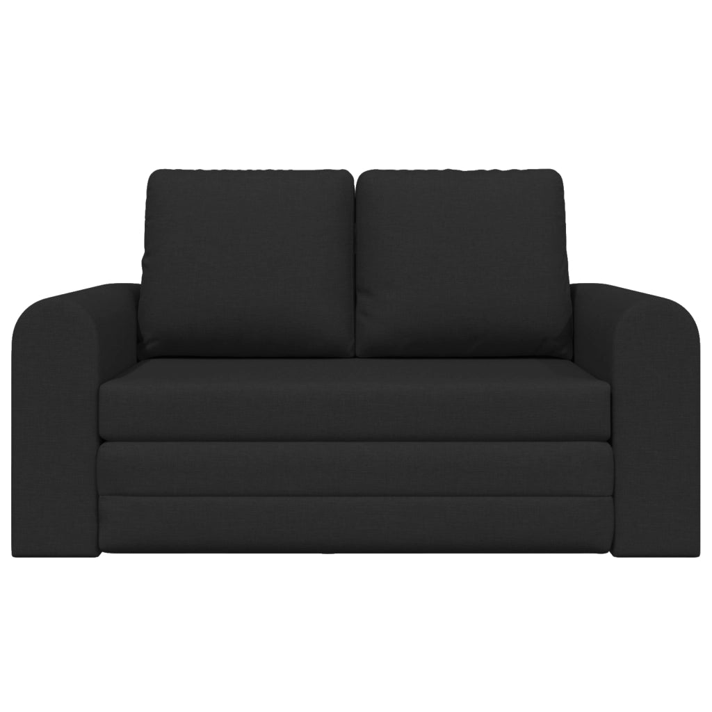 Divano Letto a Terra 2 in 1 Nero 148x71x83 cm Tessuto