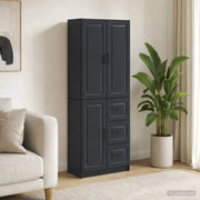 Set di armadi 2 pcs Nero Legno ingegnerizzato 3416980