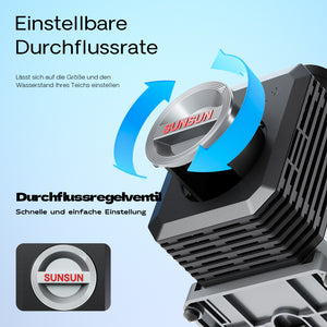 Pompa da laghetto CTP-14000 SuperECO 14000l/h 120W per circolazione e filtrazione acqua