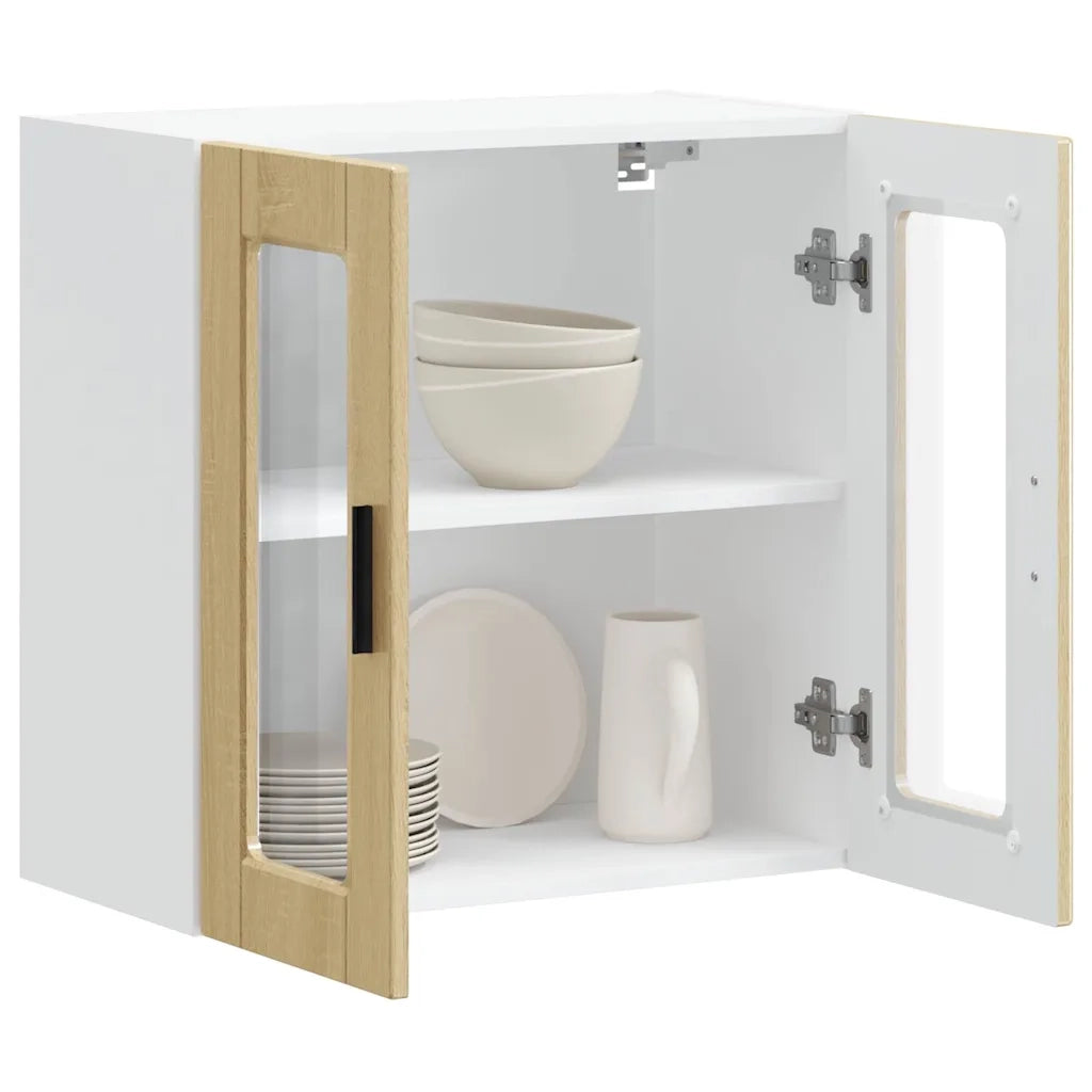 Pensile da Cucina con Porta in Vetro Porto Rovere Sonoma 854150
