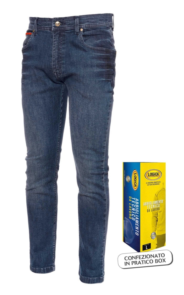 JEANS SLAVATO CON PORTATELEFONO IN BOX