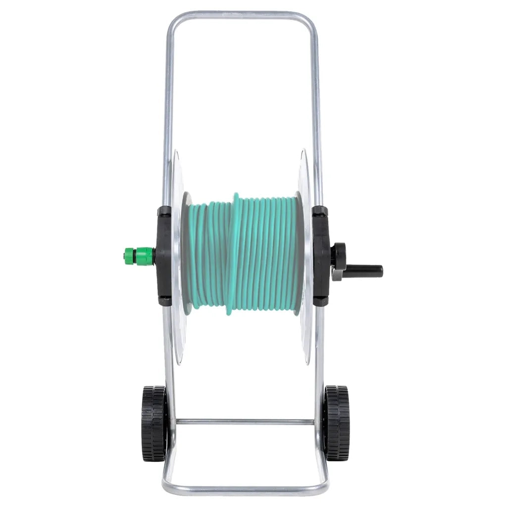 Carrello Avvolgitubo per Tubo Flessibile 60 m 1/2" in Acciaio