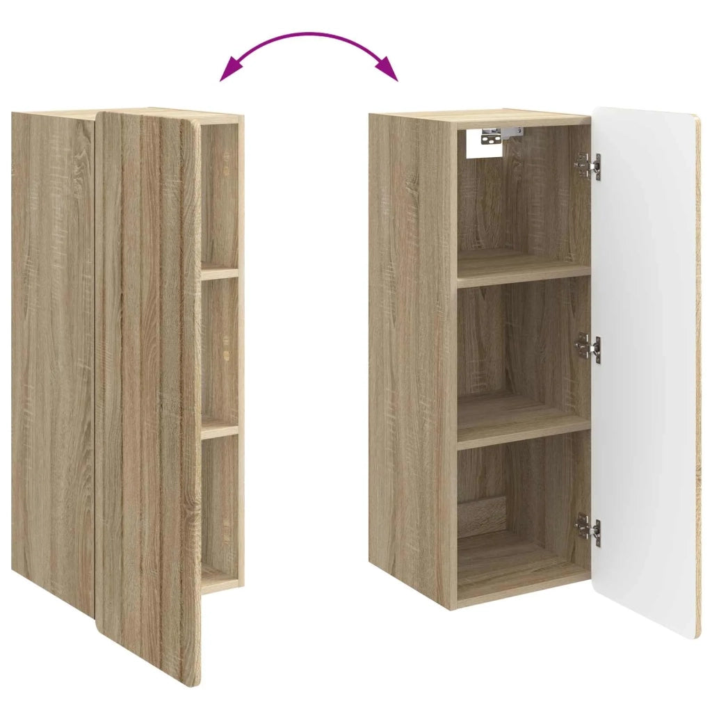 Mobiletto a muro Rovere Sonoma 33 x 34,5 x 94 cm
