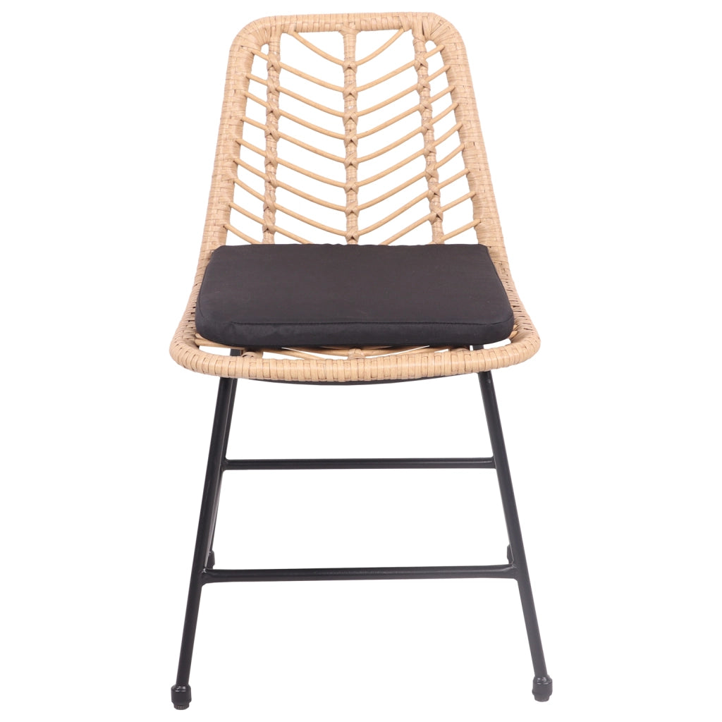 Set di 2 sedie in rattan sintetico con cuscini OKA