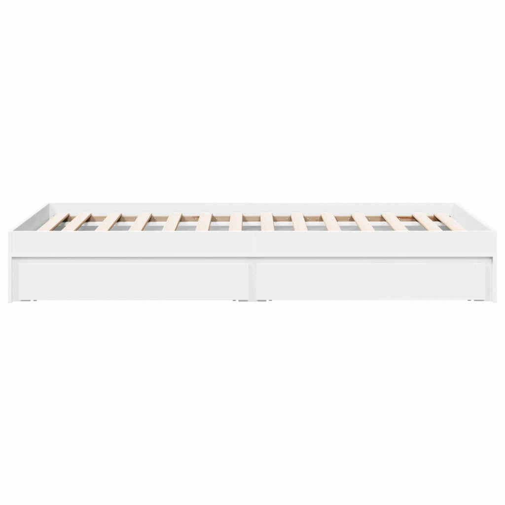Telaio del letto con storage con cassetto Bianco 80 x 200 cm 3429589