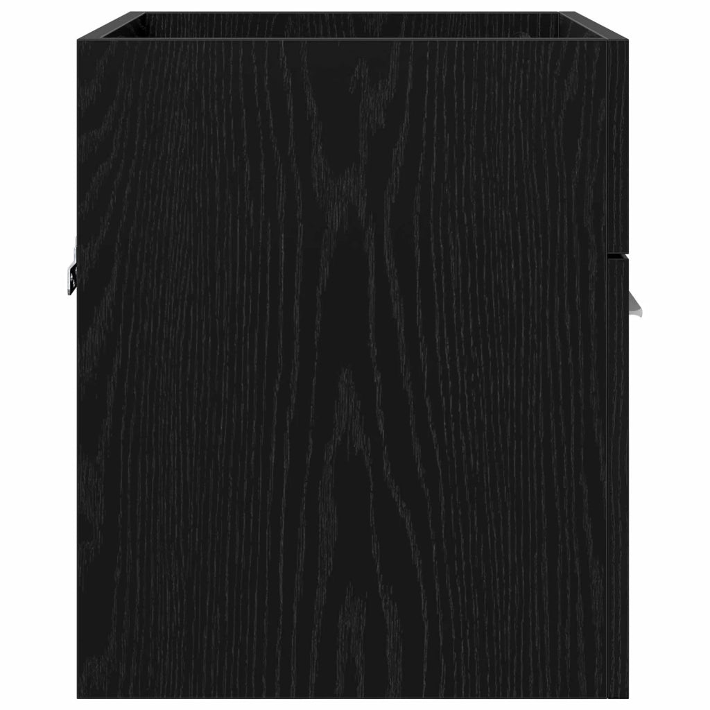 Armadio sottolavello con porta Rovere Nero 41 x 38,5 x 46 cm