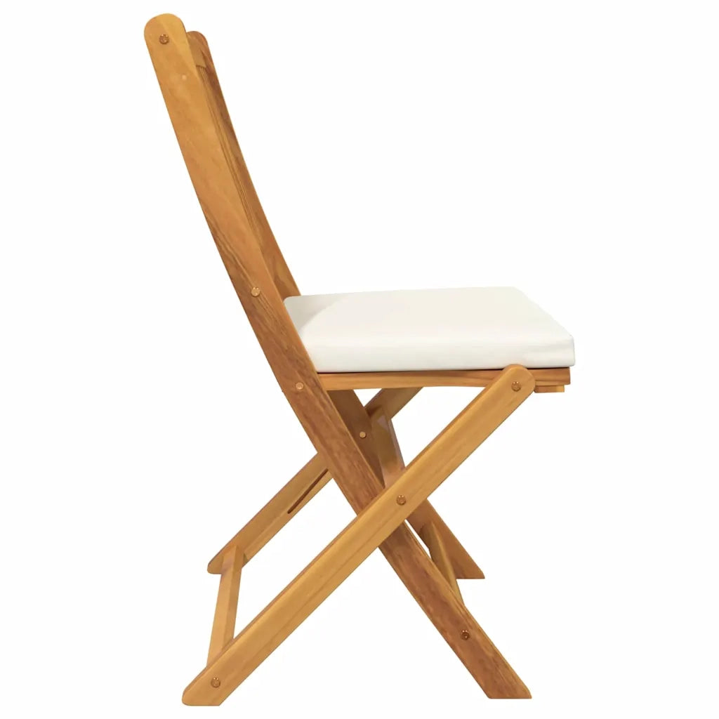 Sedia pieghevole con cuscino 6 pcs Bianco 49 x 57.5 x 92cm 3329125