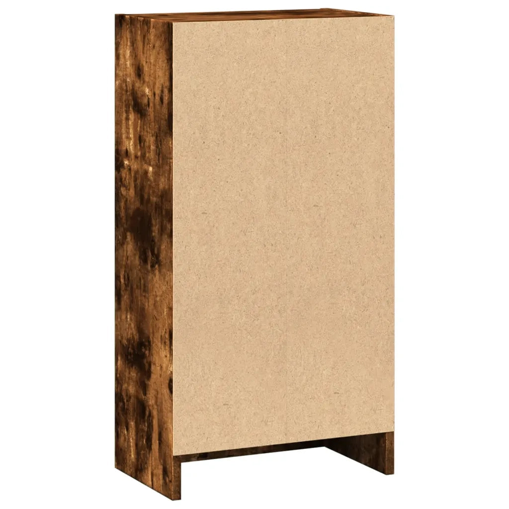 Libreria-Scaffale per Libri-Mobile di Stoccaggio Rovere Fumo 40x24x76 cm in Truciolato