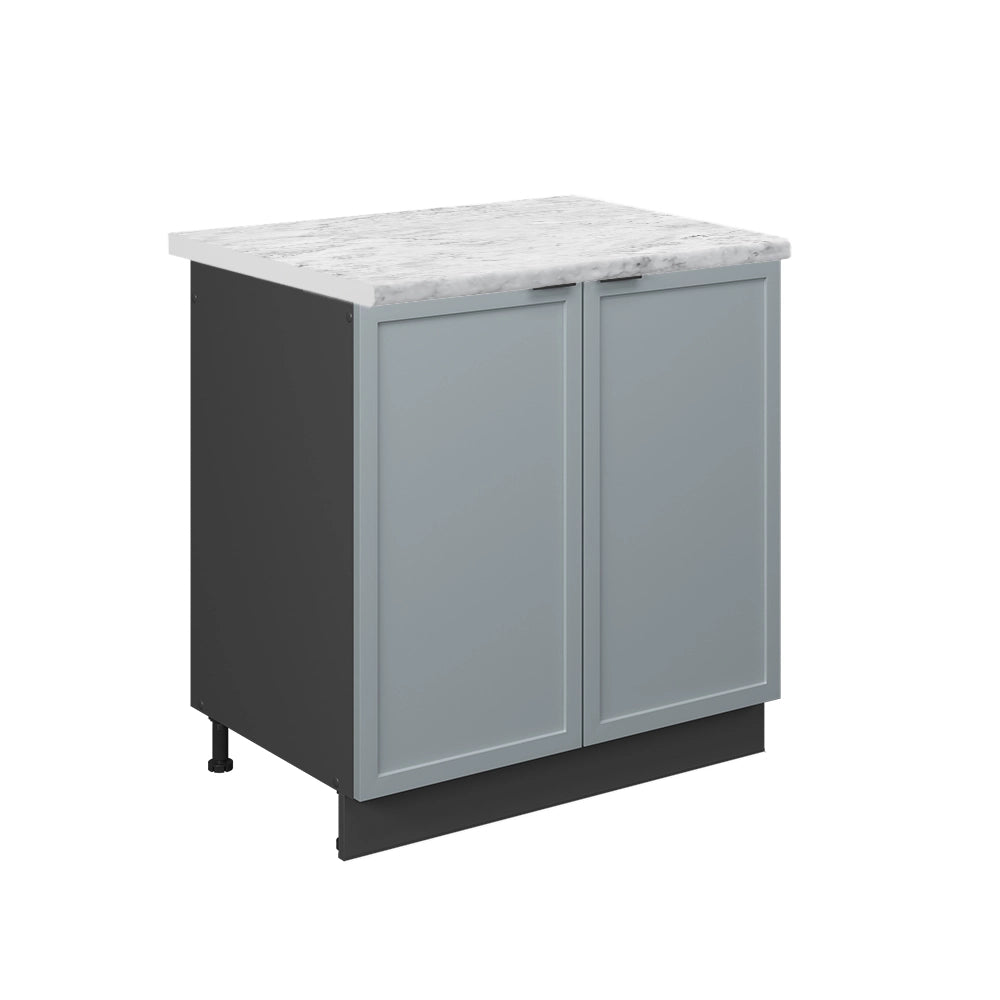 Vicco Mobile lavello cucina Blu-grigio chiaro 80 cm , PL Marmo