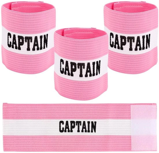Bracciale per Capitano di Calcio/Football, adattabile - 3 pezzi - Nylon respirante - Adatto per ragazzi/adulti - Per calcio/pallavolo/pallacanestro - Bracciale per Capitano