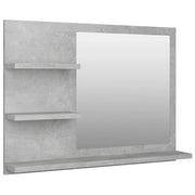 Specchio da bagno 60 x 10,5 x 45 cm truciolare grigio 02_0006944