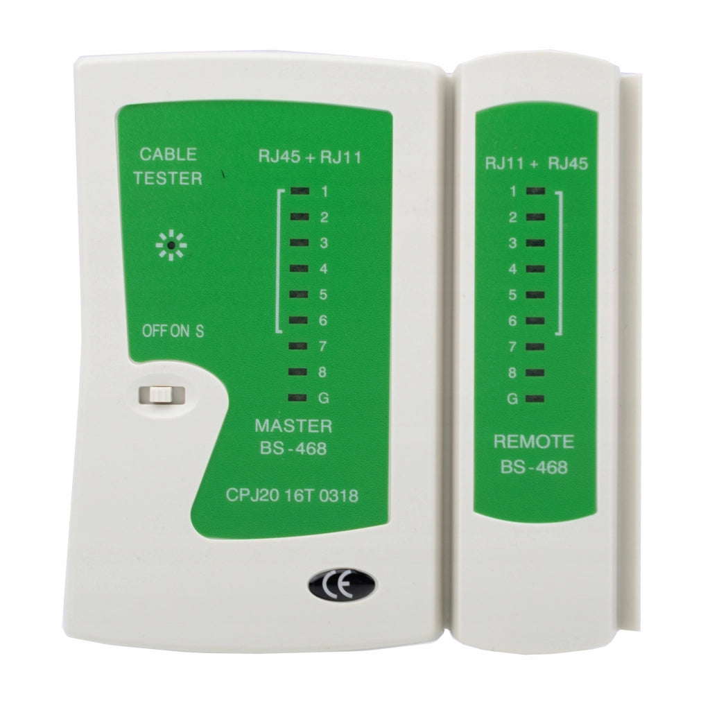 Set di Strumenti di Rete 9 in 1 – Crimpatrice, Tester Cavi LAN, Stripper | Materiale: Metallo e Plastica ABC