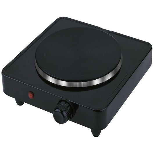 Fornello Elettrico Singolo 20,5x3,5x20,5 cm 1000W Nero