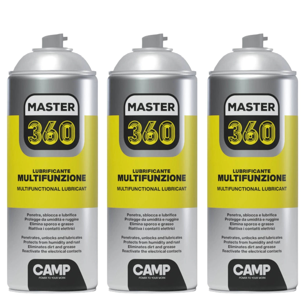 Master 360 lubrificante multifunzione spray per sblocco e protezione 400 ml 3 pezzi