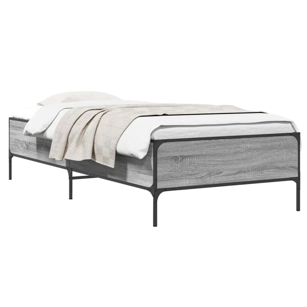Struttura del letto Sonoma grigio 80 x 200 cm 8009122