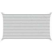 Vela Parasole | Telo Ombra | Vela da ombra solare Grigio chiaro e bianco 4,5 x 2,5 m