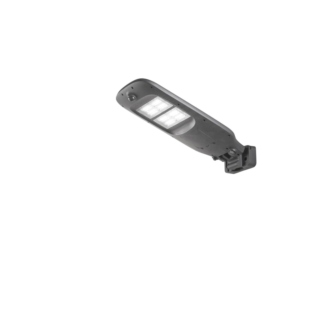 LAMPIONE SOLARE STRADALE LUXOR ANTRACITE CON PANNELLO SOLARE INCORPORATO E SENSORE 6,5W 600 LM 3000K