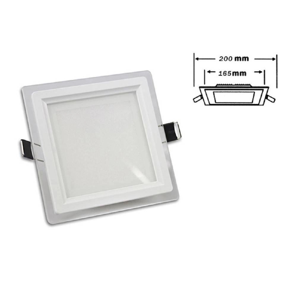 Trade Shop - Pannello Led Slim Incasso Quadrato 18 Watt Luce 4000k 6500k 3000k 265v P-165eq -