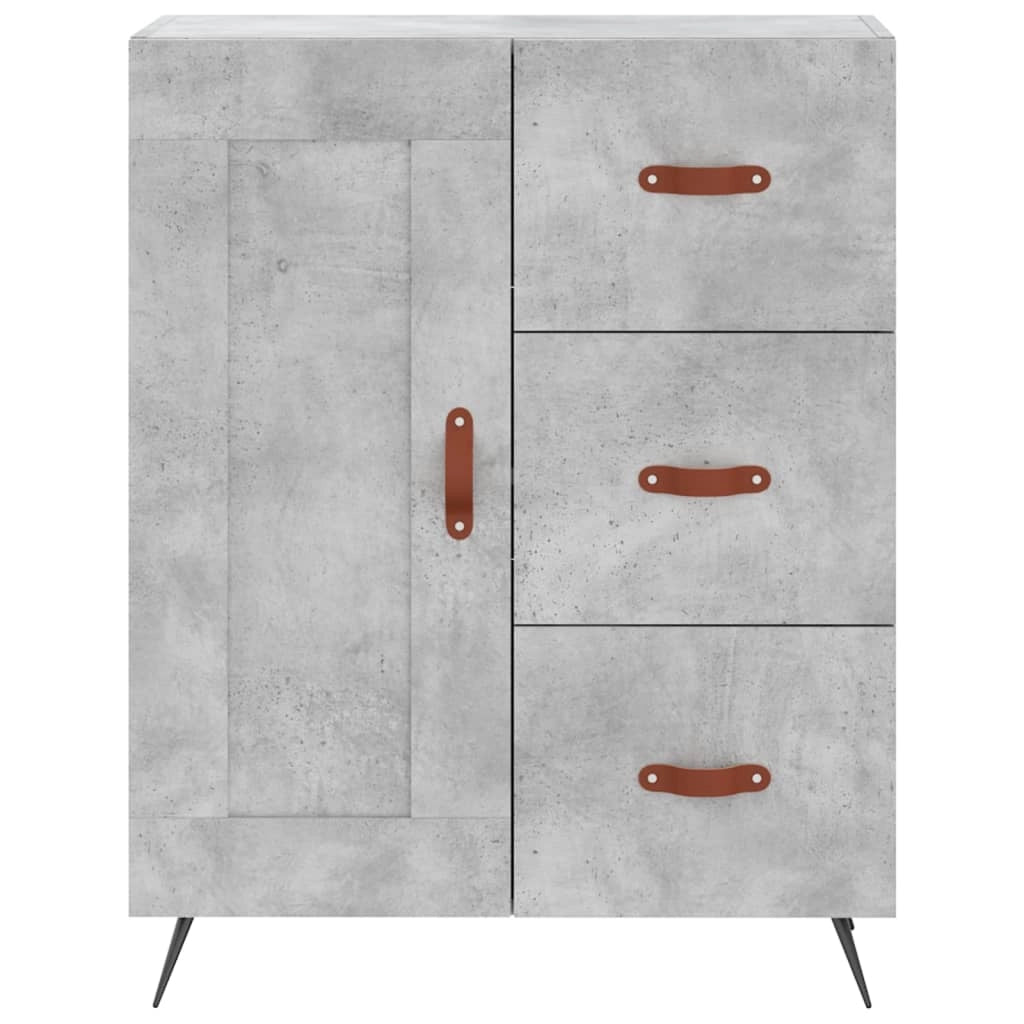 Buffet credenza cassettiera mobiletto mobile contenitore organizer cucina soggiorno salotto alto 69,5 x 34 x 180 cm legno ingegnerizzato grigio 02_0034541