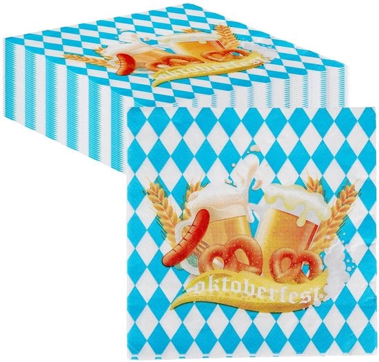 Serviette decorativa per festa - set da 40 - azzurro chiaro - carta ecologica - 33 x 33 cm