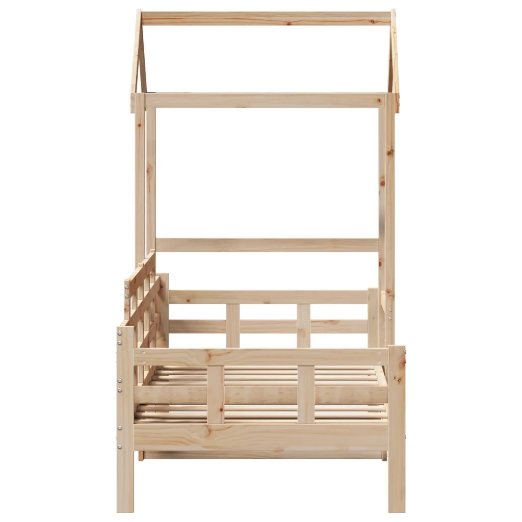 Letto singolo | Letto per adulti | Dormeuse con Tetto 80x200 cm in Legno Massello di Pino