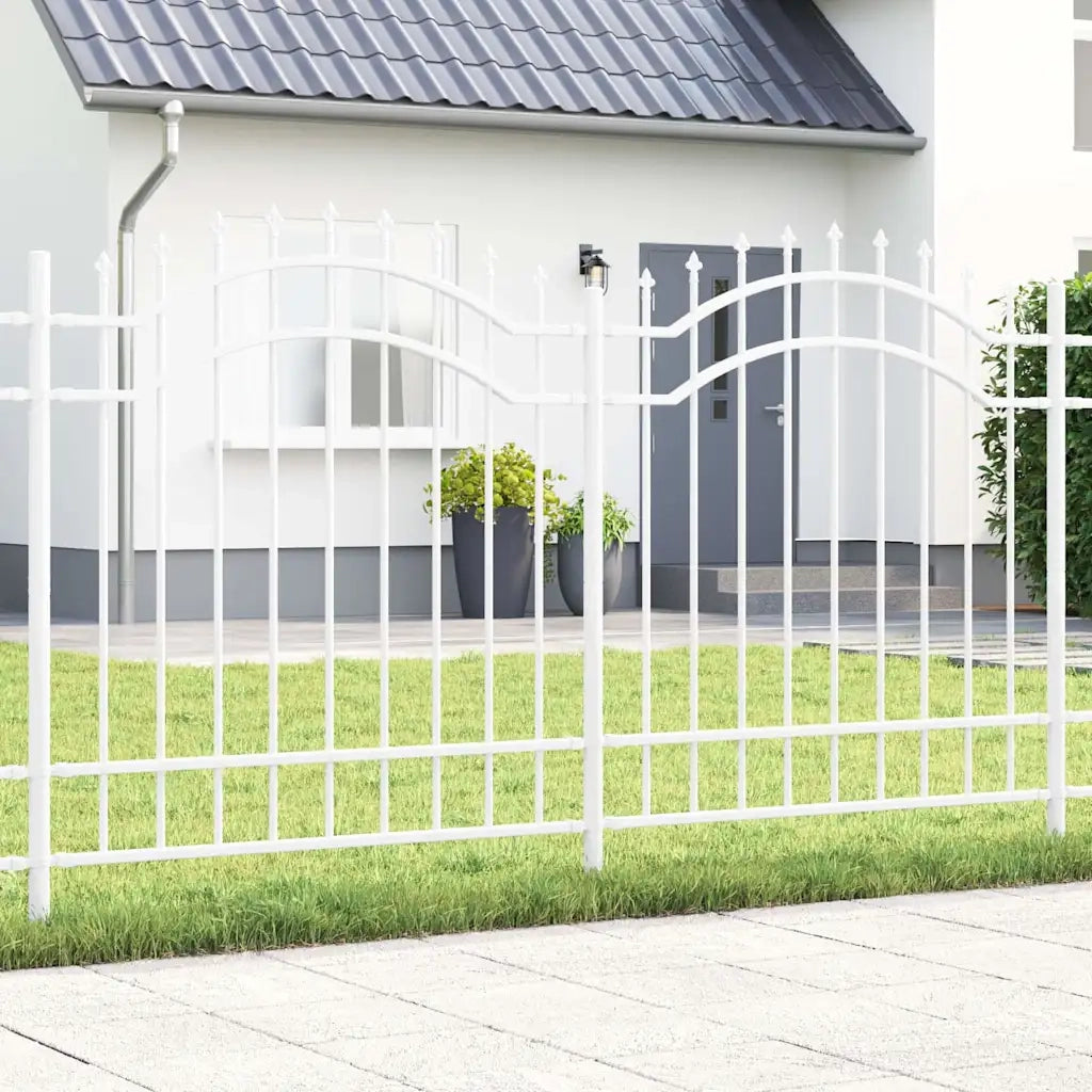 vidaXL Recinzione per Giardino Bianco 165 cm