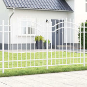 vidaXL Recinzione per Giardino Bianco 165 cm