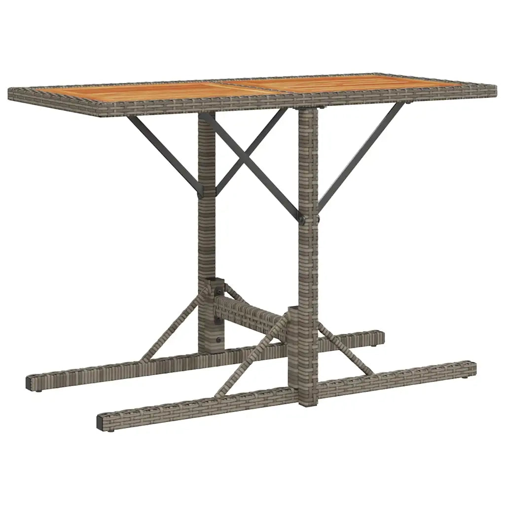 Set da BistrÃ² 3 pz con Cuscini Grigio in Polyrattan