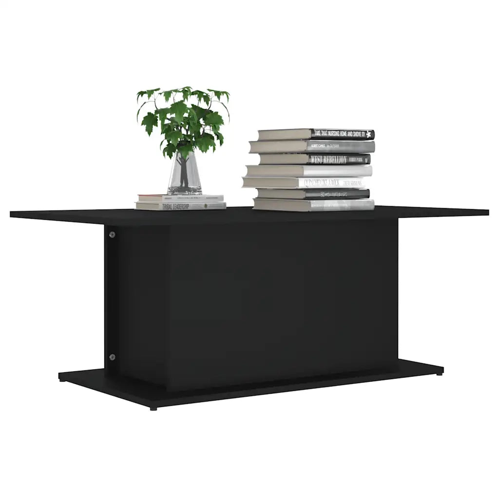 Tavolino da salotto | Tavolino da caff¨¨ | Tavolino da Soggiorno Nero 102x55,5x40 cm in Truciolato