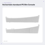 Supporto standard per console P5 Slim - Base orizzontale per console - Compatibile con PlayStation 5 Slim - Posizionamento stabile - Migliorata stabilità - Sicuro e protetto durante il gaming - Supporto per console