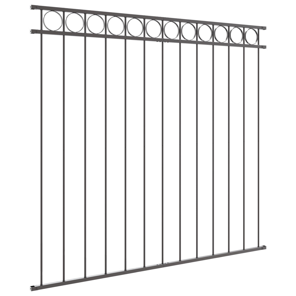 Pannello in Acciaio Grigio per Recinzioni 1.7x1.5 m