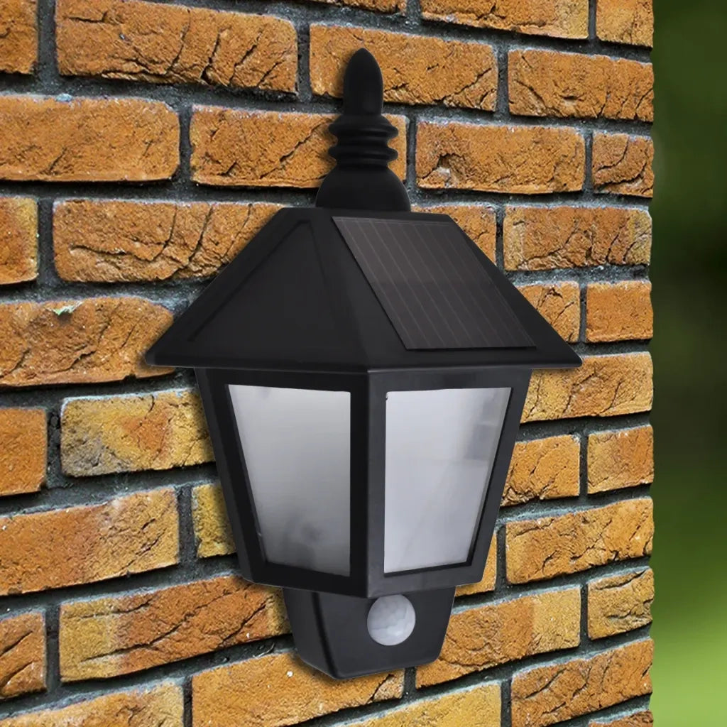 Lampada Solare da Parete con Sensore di Movimento 2 pz 270518